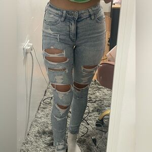 AMERICAN EAGLE WOMENS SKINNY JEANS